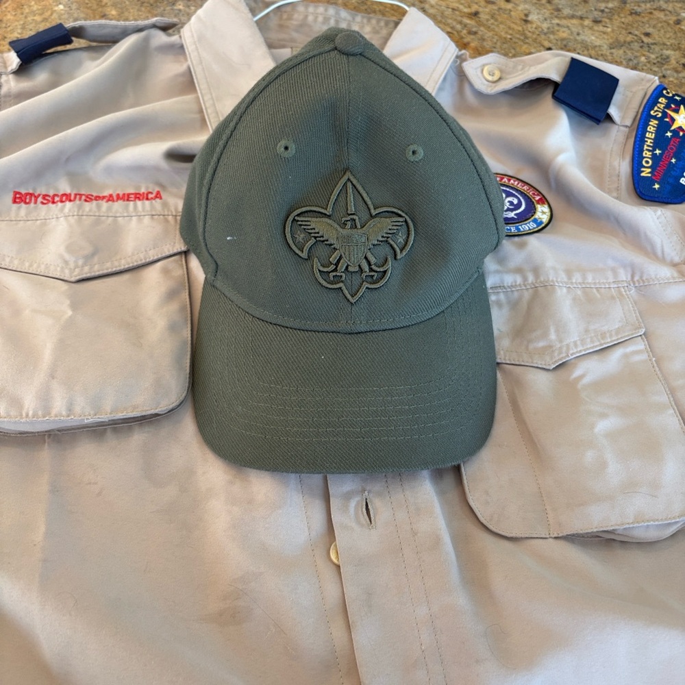 Boy Scouts of America Uniform Shirt, belt, pants, and Cap